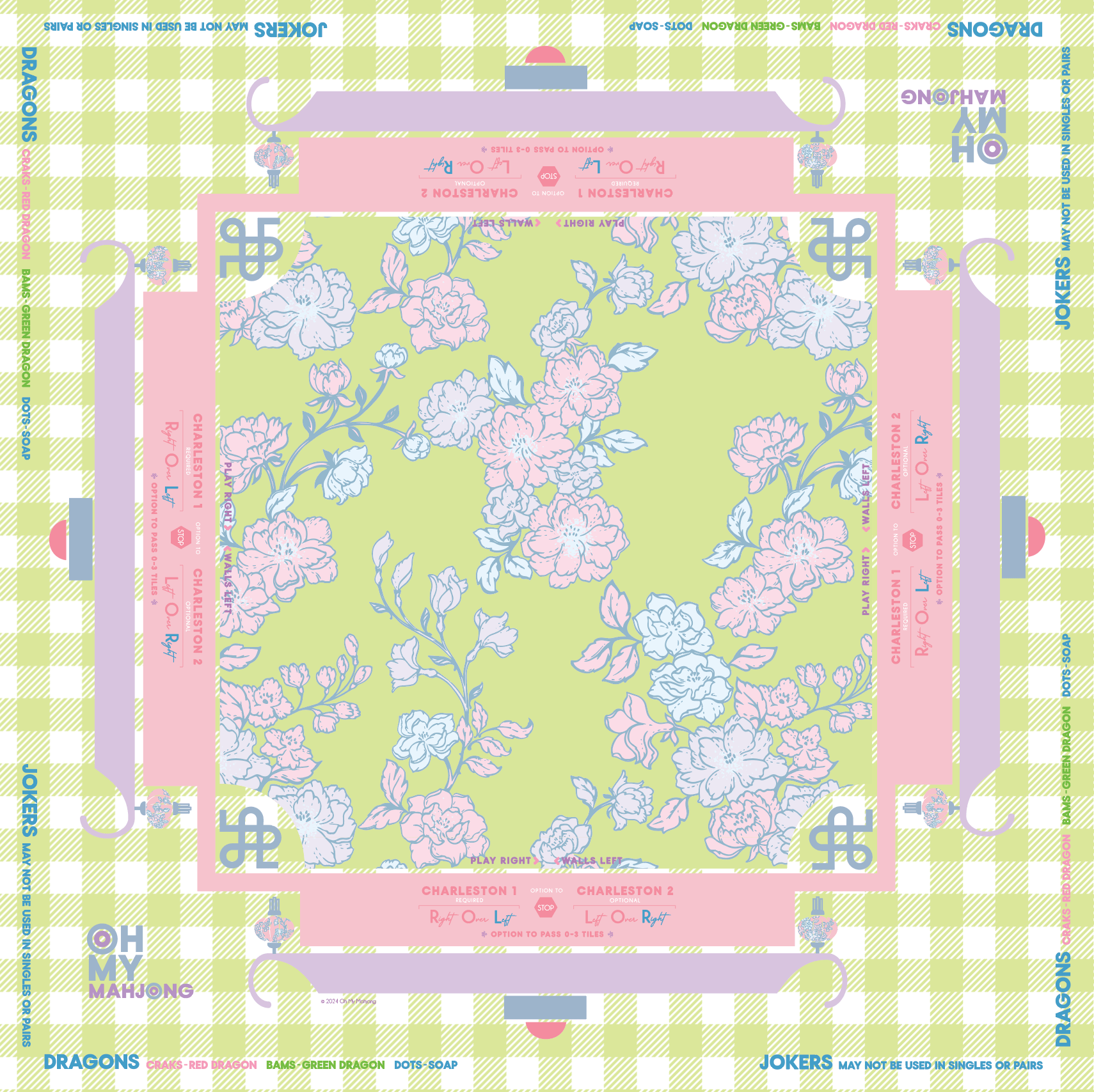 Garden Party Mat - Oh My Mahjong