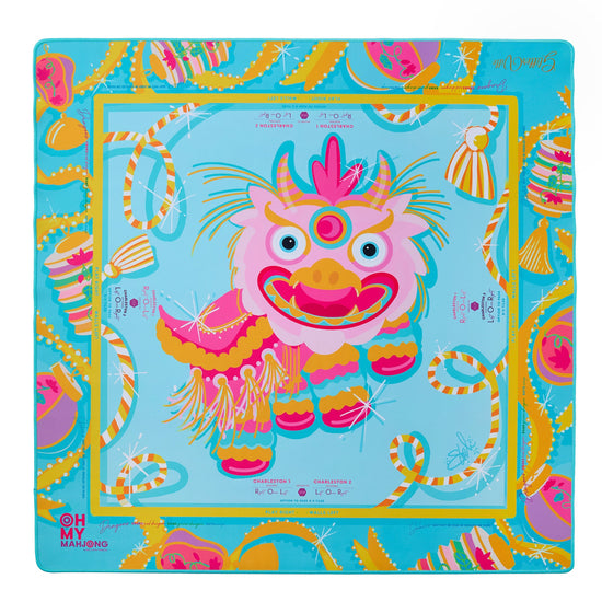 Glitterville Pink Dragon Mat - Oh My Mahjong