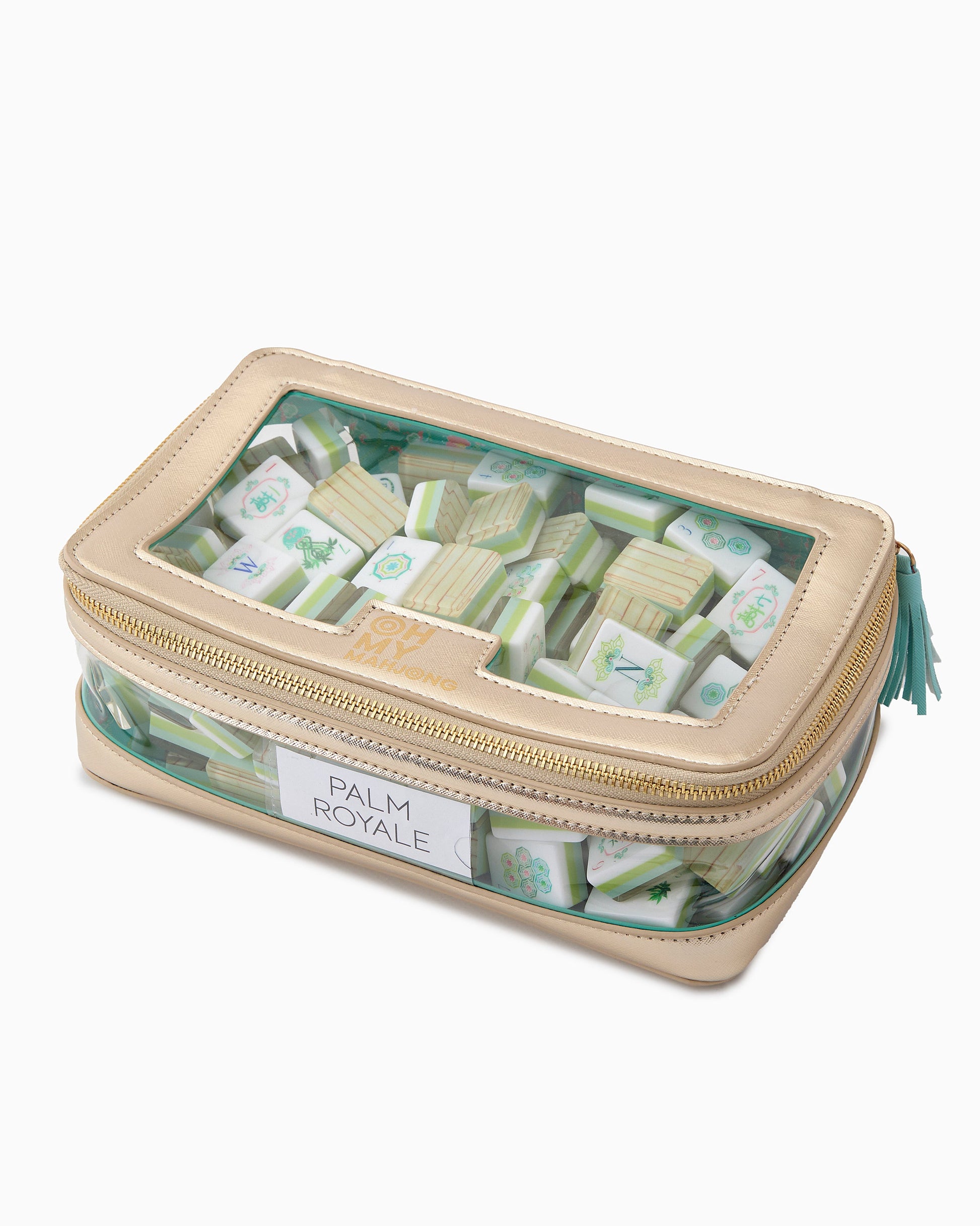 Gold Tile Storage Bag - Oh My Mahjong