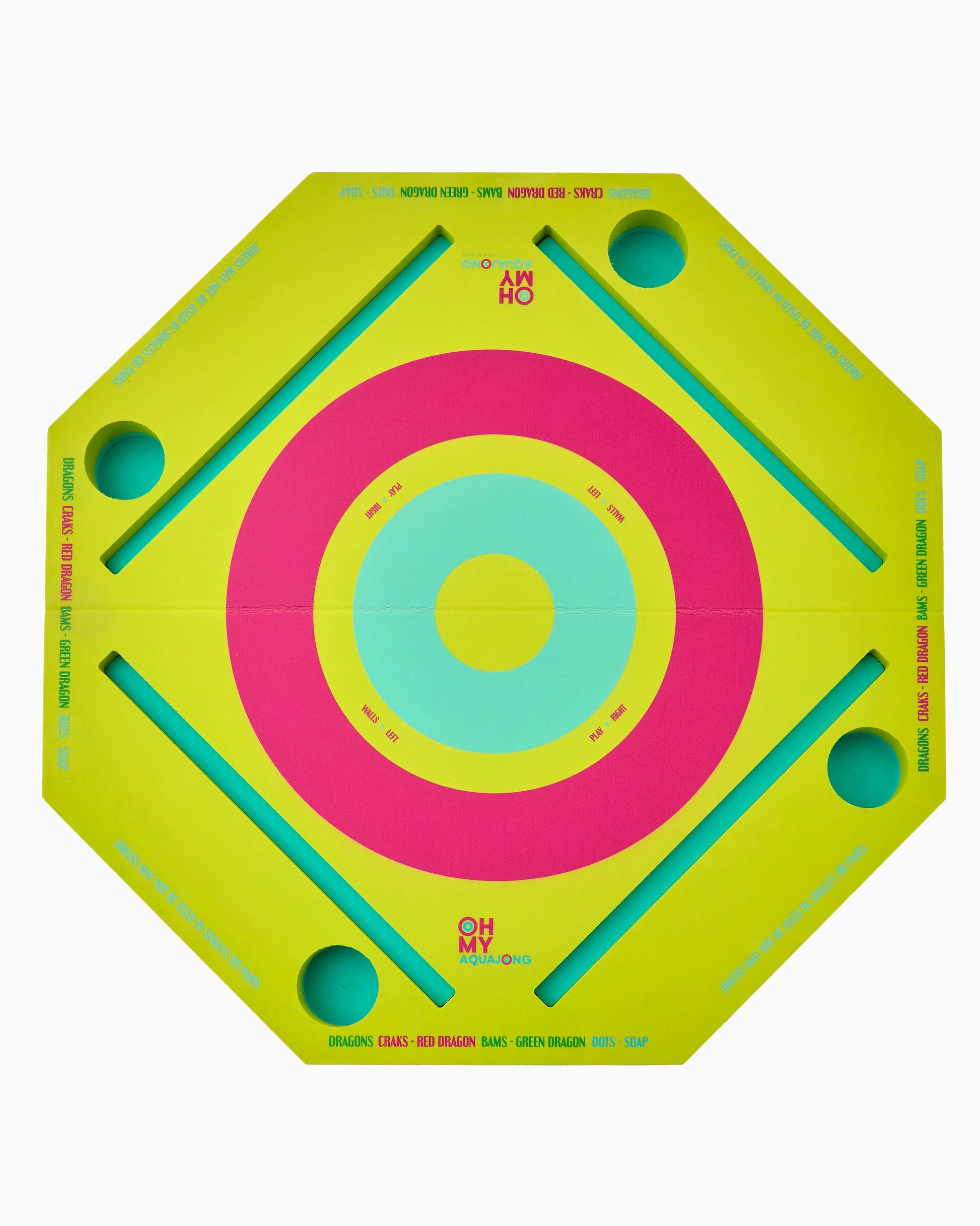 Green Aqua Jong Pool Mat - Oh My Mahjong