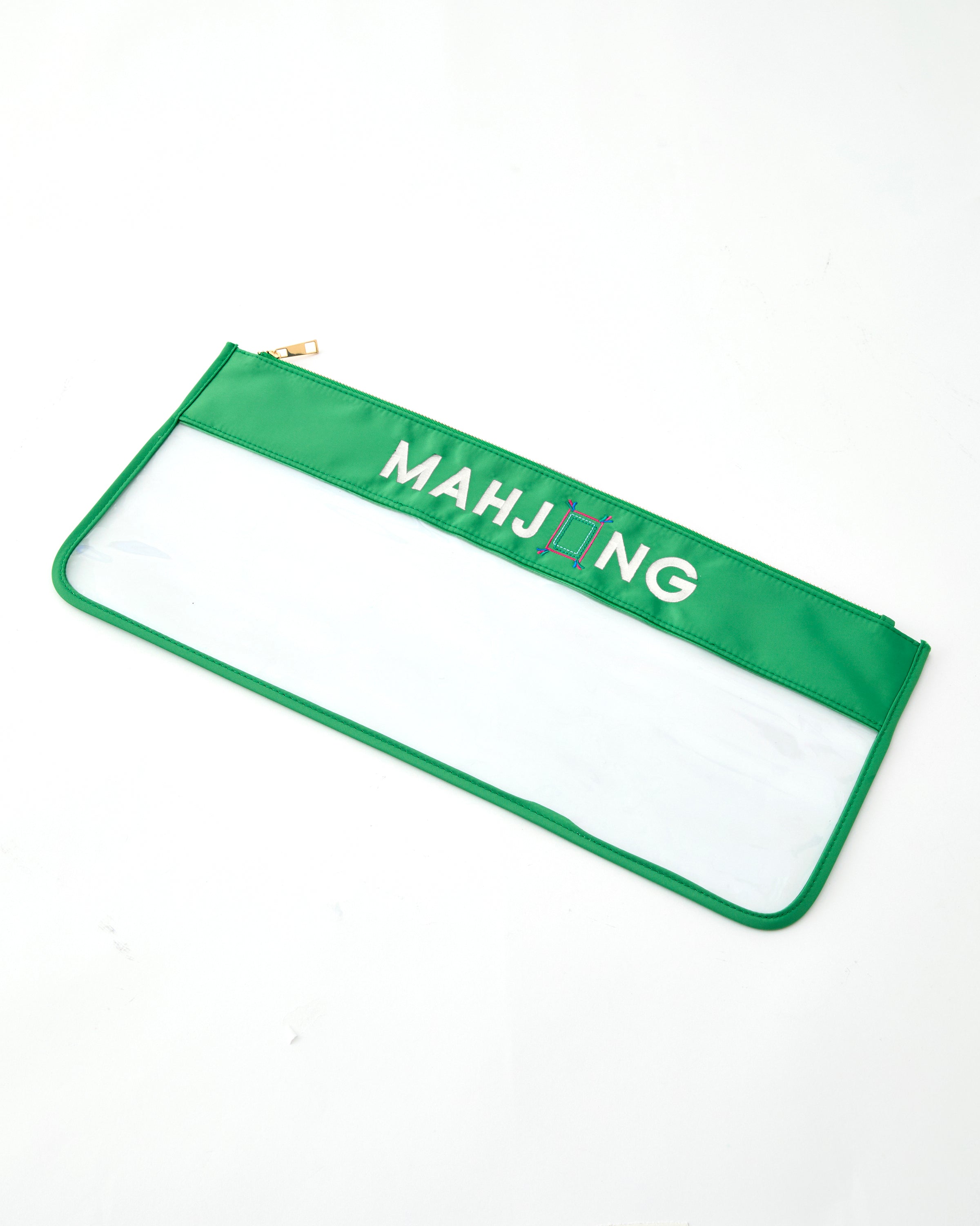 Green Stitched Mahjong Bag - Oh My Mahjong