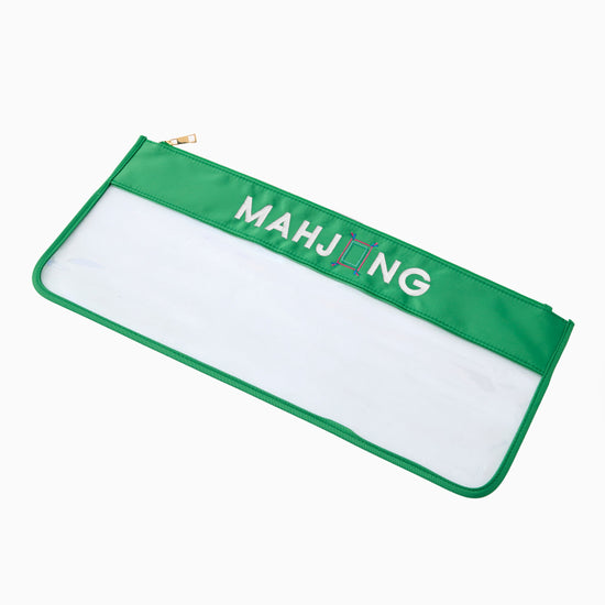 Green Stitched Mahjong Bag - Oh My Mahjong