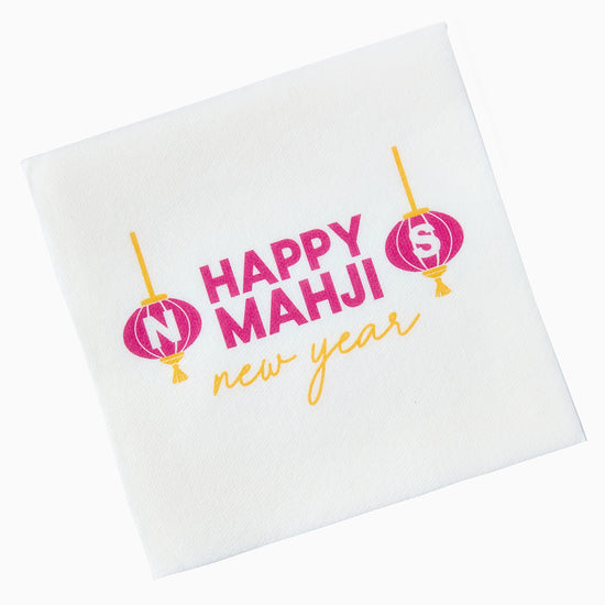 Happy Mahji Napkins - Oh My Mahjong