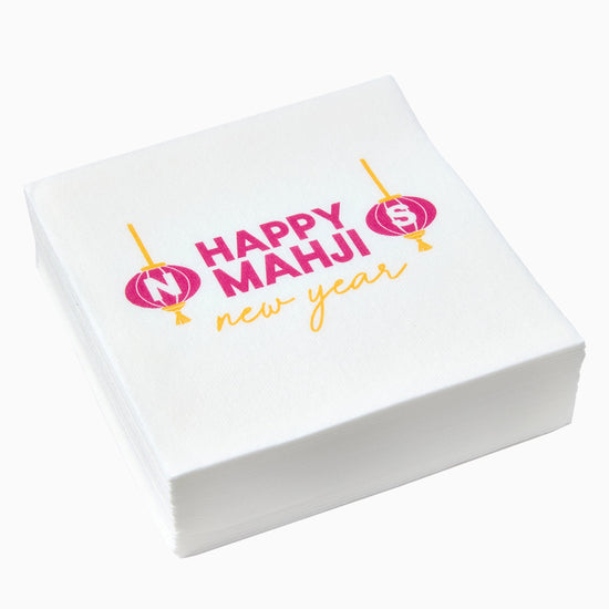 Happy Mahji Napkins - Oh My Mahjong