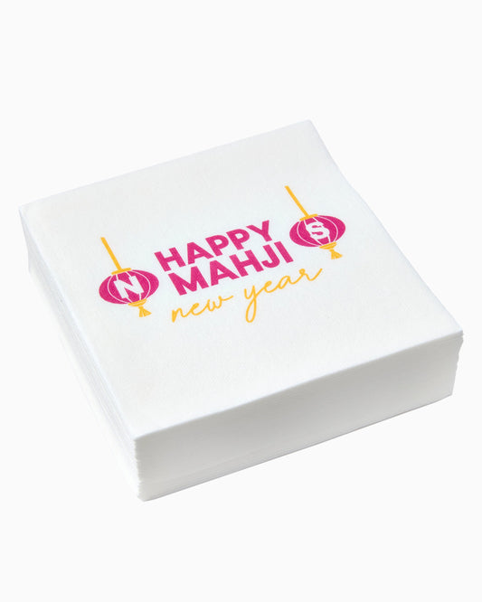 Happy Mahji Napkins - Oh My Mahjong