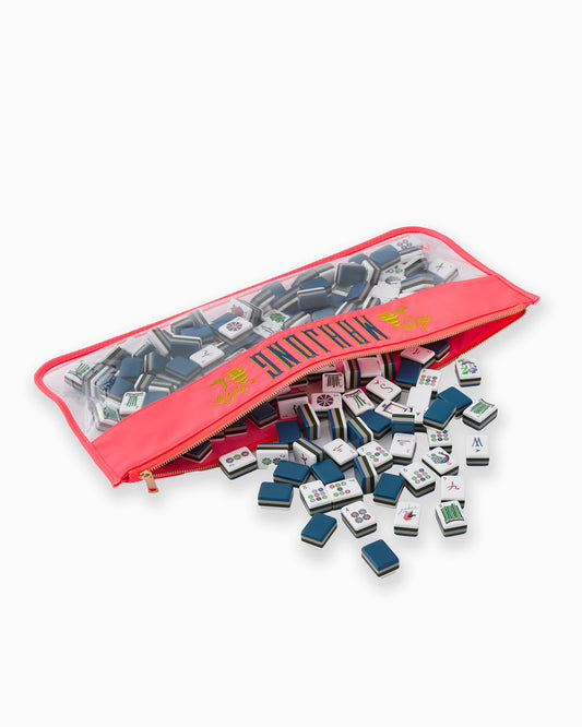 Hot Coral Pagoda Mahjong Bag - Oh My Mahjong