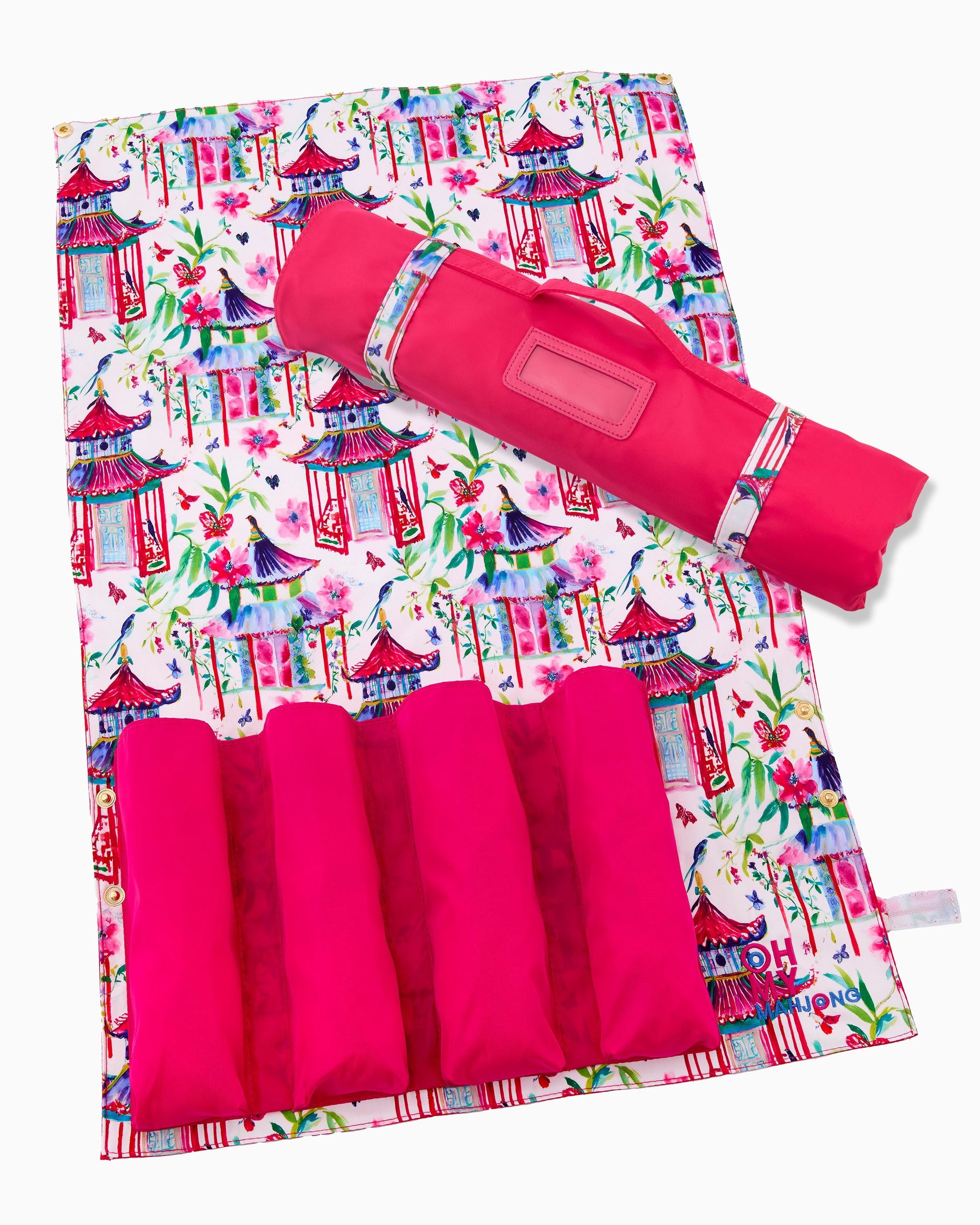 Hot Pink Rack Storage Bag - Oh My Mahjong