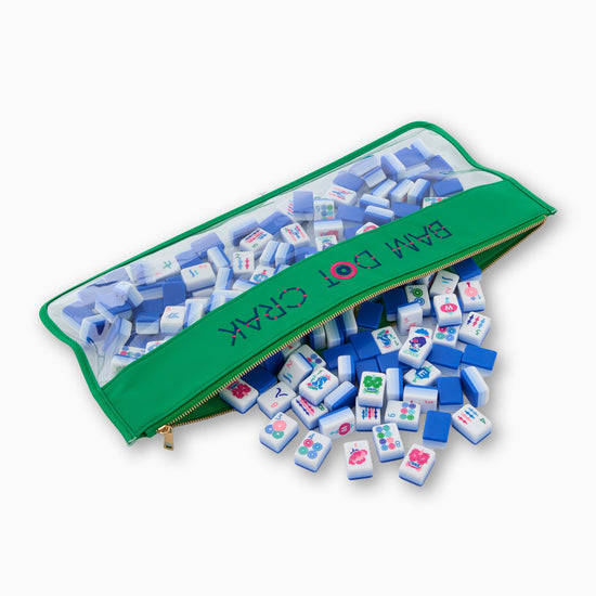 Kelly Green Bam Dot Crak Bag - Oh My Mahjong