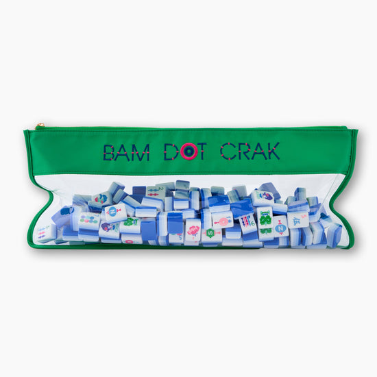 Kelly Green Bam Dot Crak Bag - Oh My Mahjong