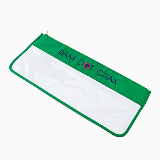 Kelly Green Bam Dot Crak Bag - Oh My Mahjong