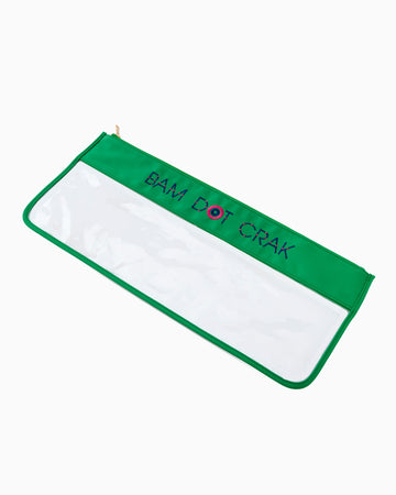 Kelly Green Bam Dot Crak Bag - Oh My Mahjong