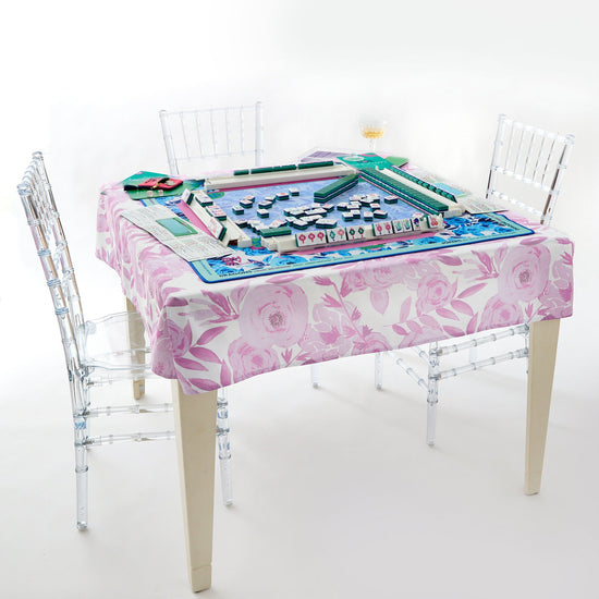 Lavender Lux Instructional Mahjong Tablecloth - Oh My Mahjong