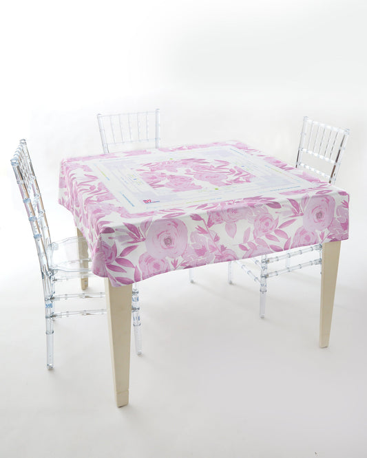 Lavender Lux Instructional Mahjong Tablecloth - Oh My Mahjong