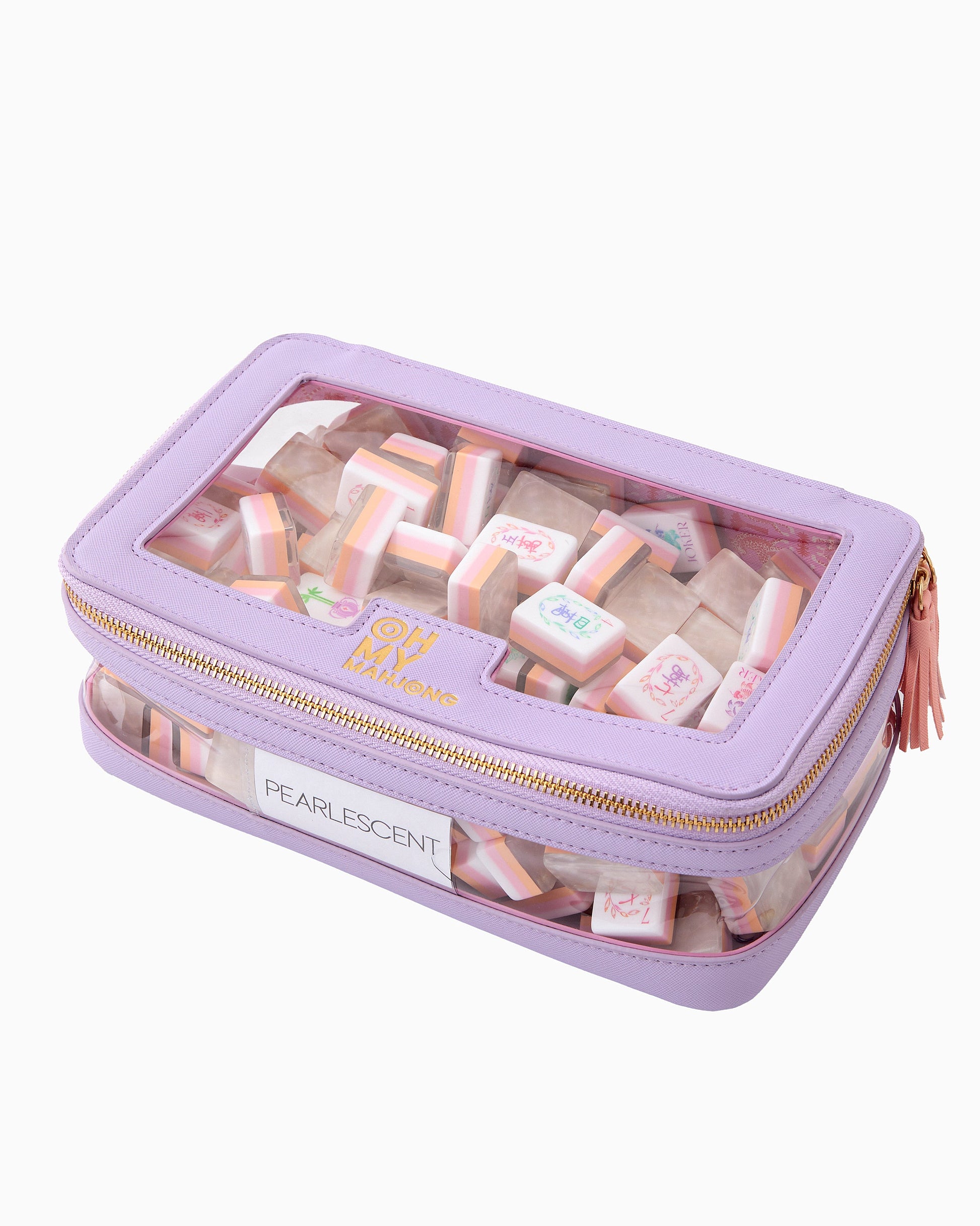 Lavender Tile Storage Bag - Oh My Mahjong