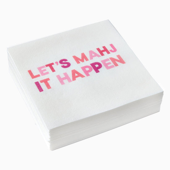 Let's Mahj Napkins - Oh My Mahjong