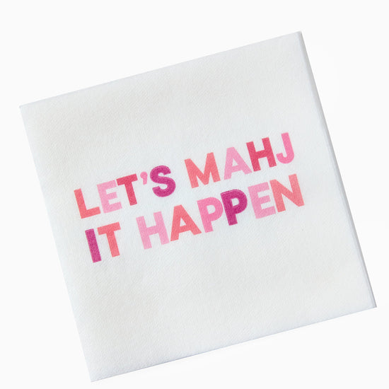 Let's Mahj Napkins - Oh My Mahjong