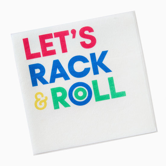 Let's Rack & Roll Linen Napkin - Oh My Mahjong