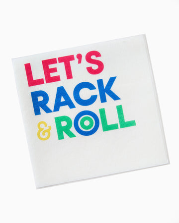 Let's Rack & Roll Linen Napkin - Oh My Mahjong