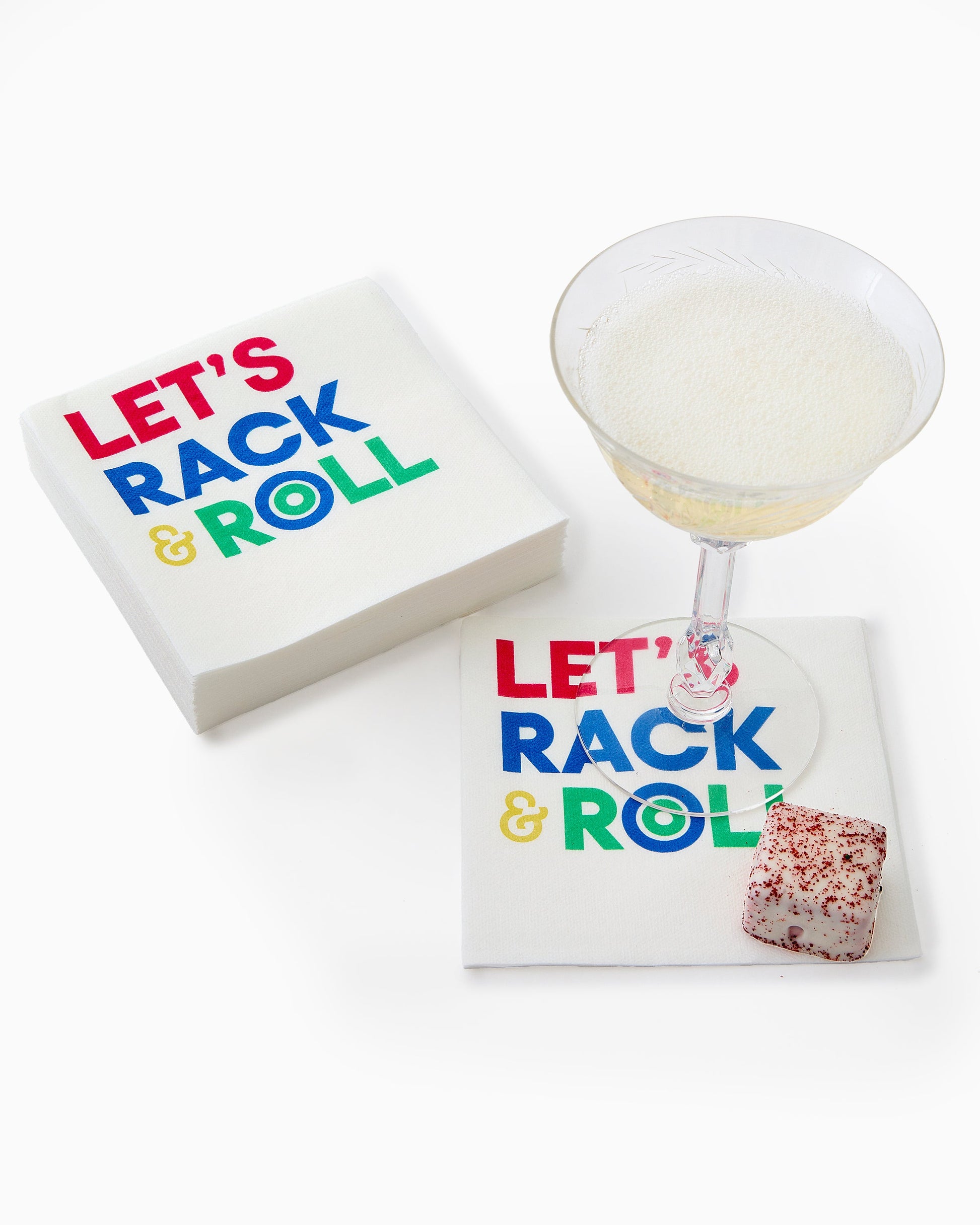 Let's Rack & Roll Linen Napkin - Oh My Mahjong