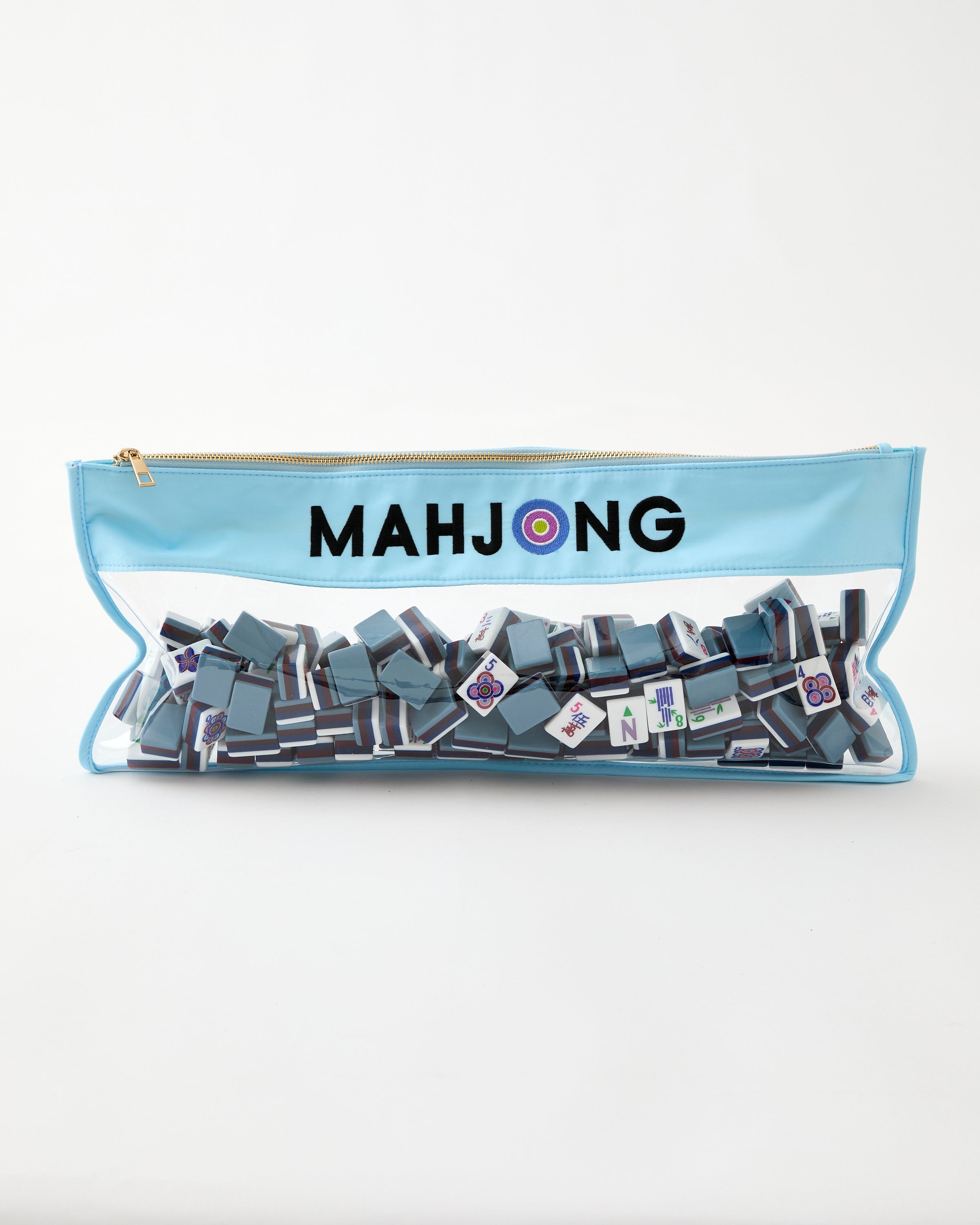 Light Blue Stitched Mahjong - Oh My Mahjong