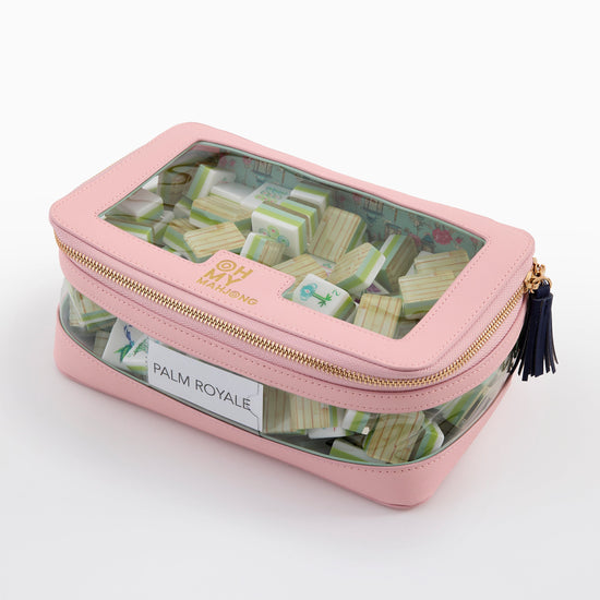 Light Pink Tile Storage Bag - Oh My Mahjong