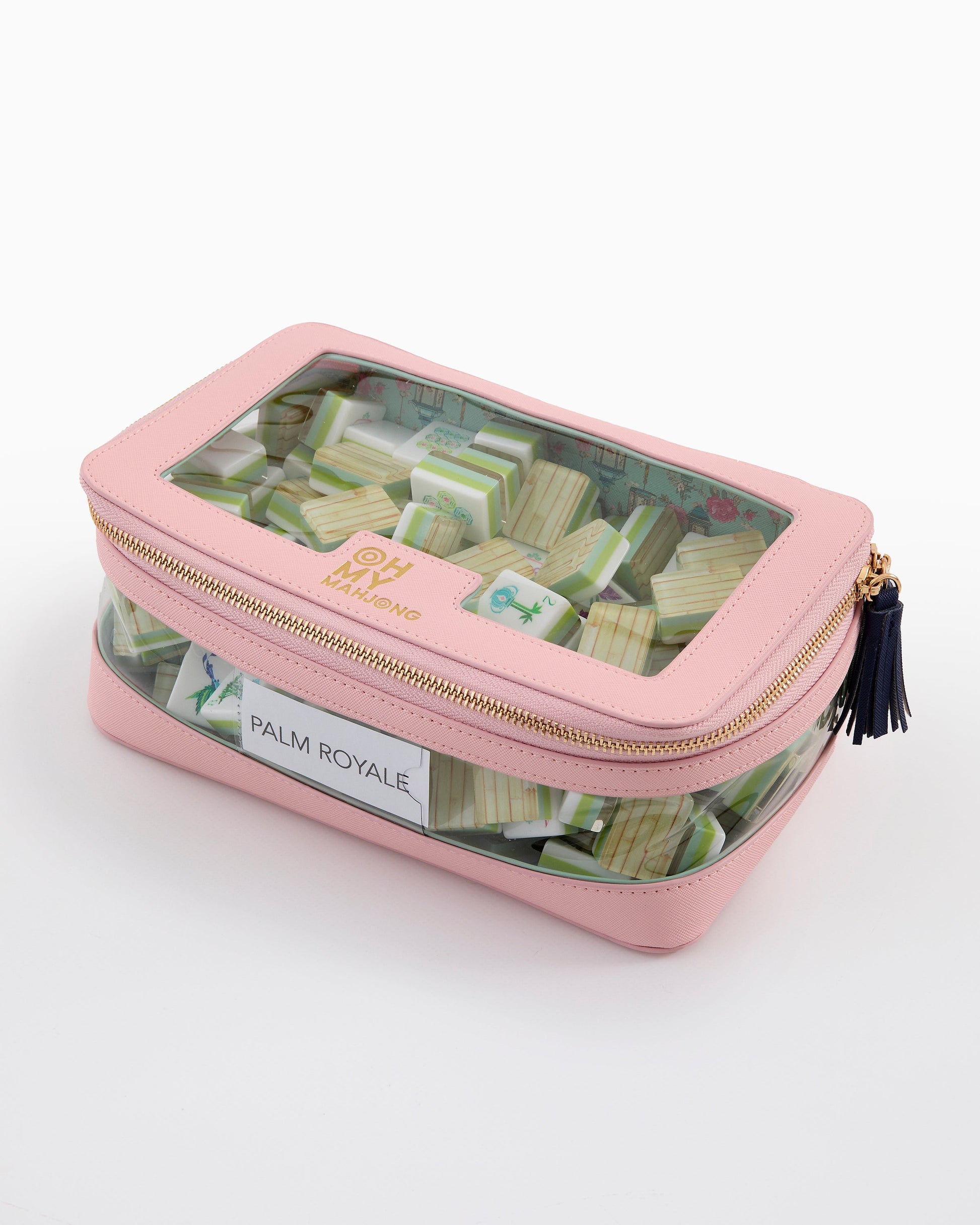 Light Pink Tile Storage Bag - Oh My Mahjong