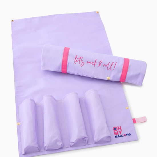 Lilac Let's Rack & Roll Bag - Oh My Mahjong