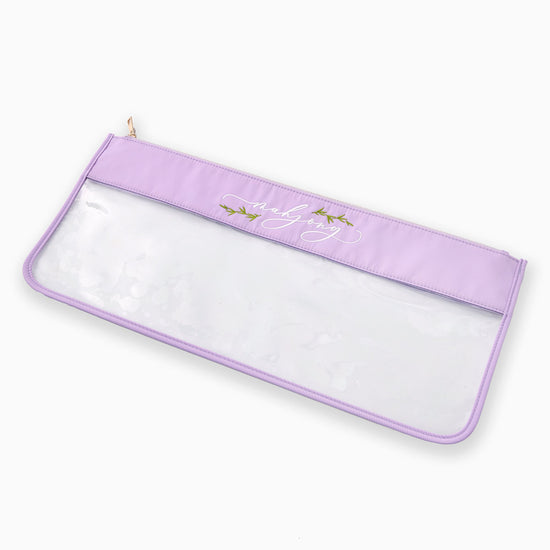 Lilac Script Mahjong Bag - Oh My Mahjong