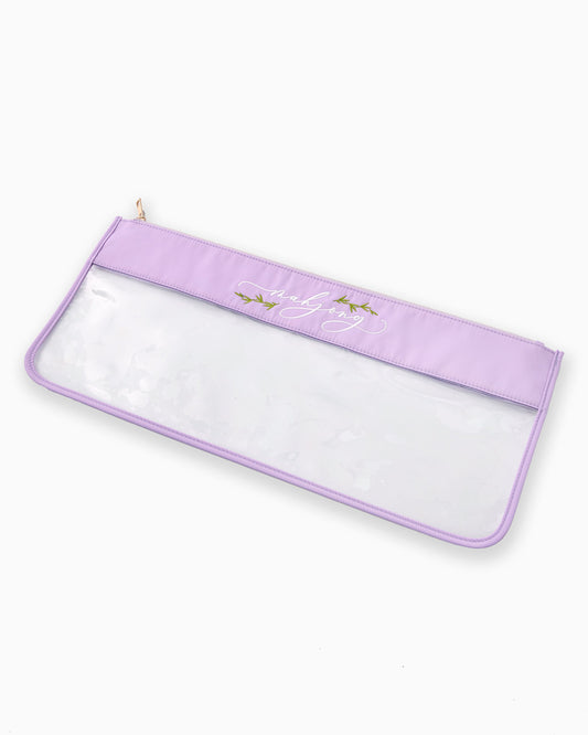 Lilac Script Mahjong Bag - Oh My Mahjong