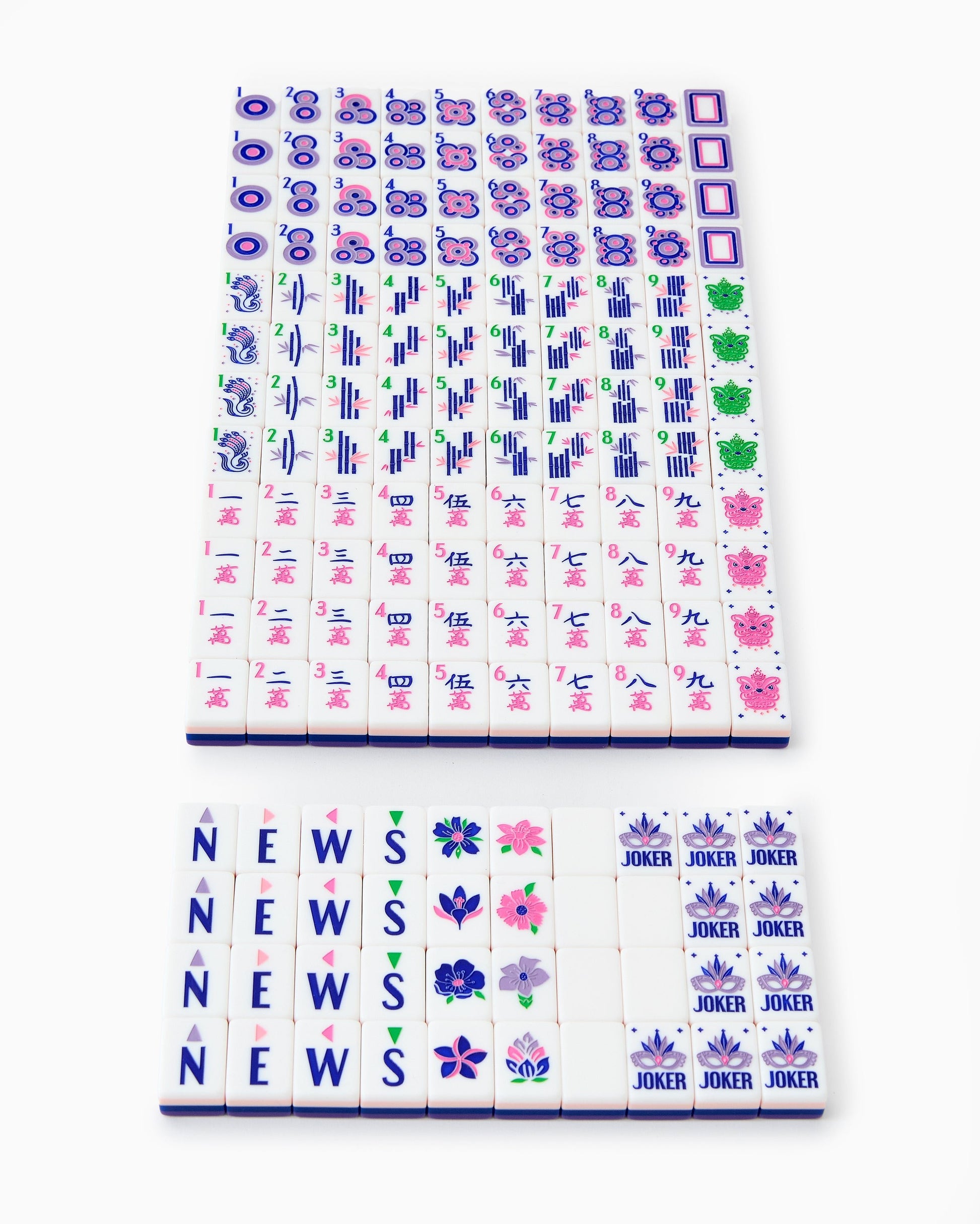 Lilac Soiree Tiles - Oh My Mahjong