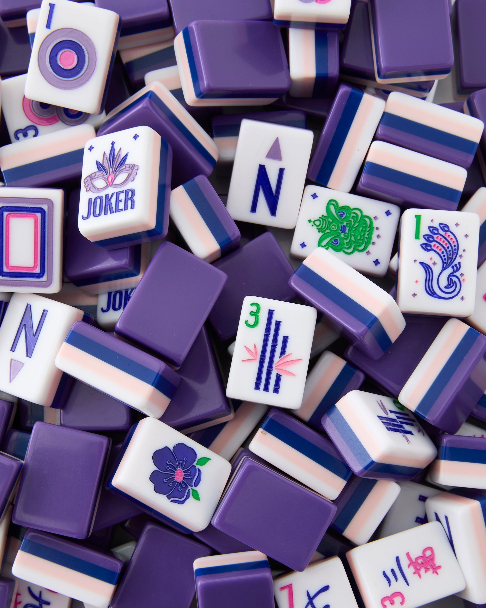 Lilac Soiree Tiles - Oh My Mahjong