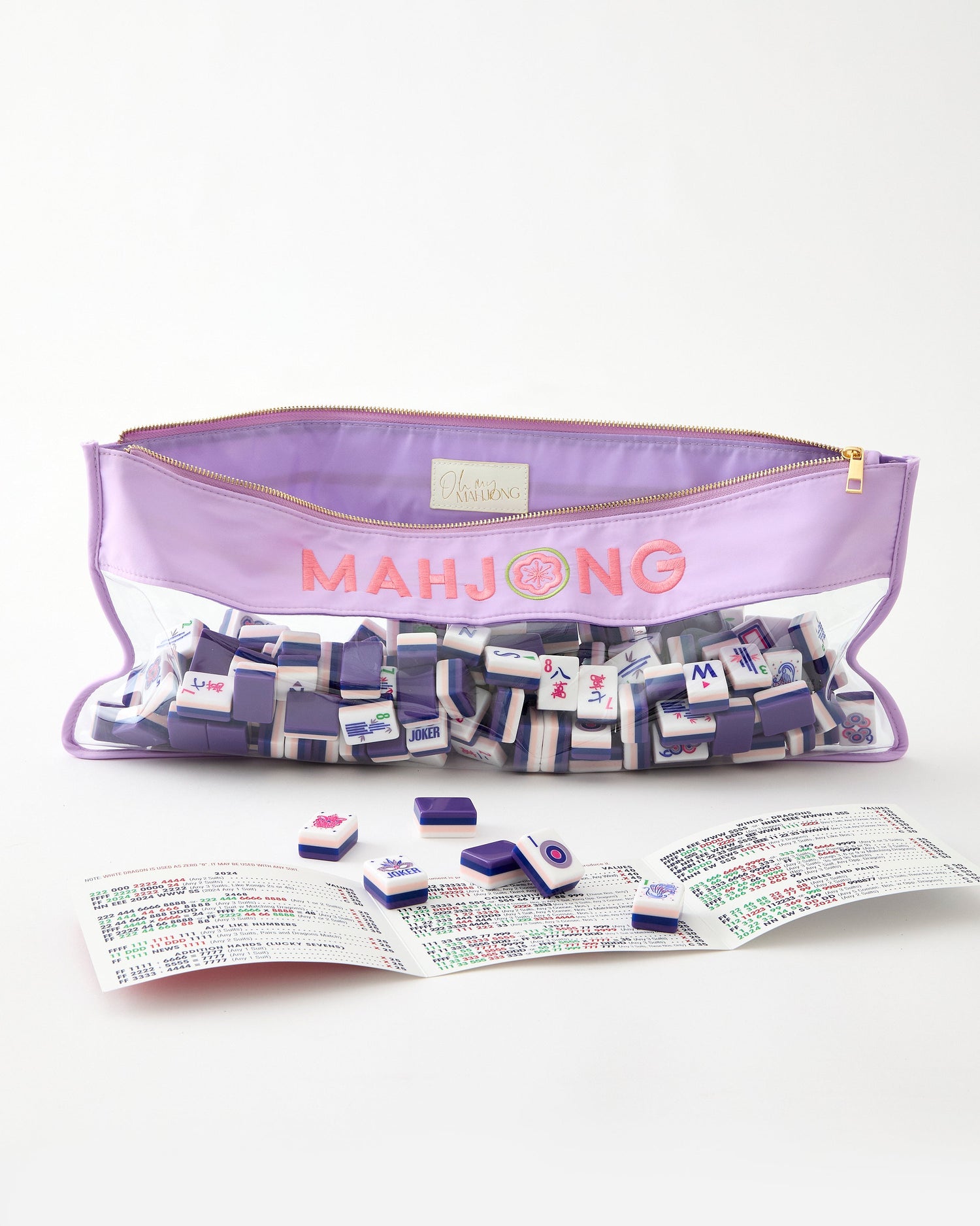 Lilac Soiree Tiles - Oh My Mahjong