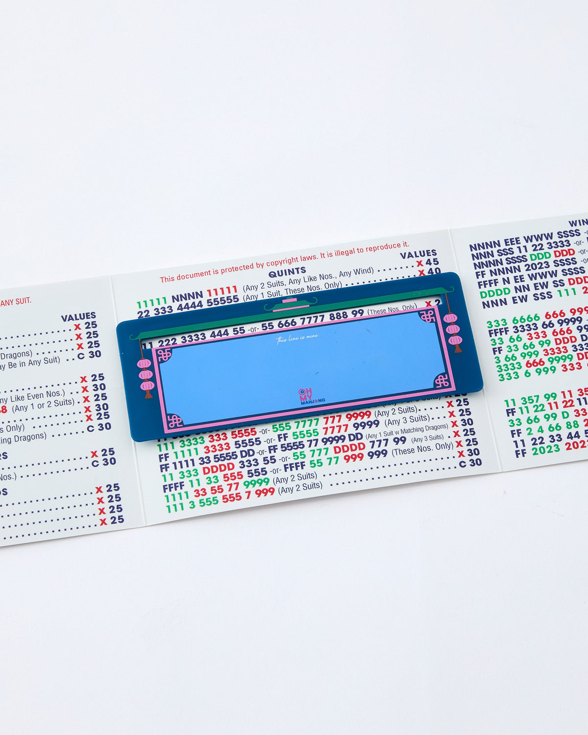 Mahjong Lne Reader, Mahjong Accessores, Personalzed Mahjong Gfts