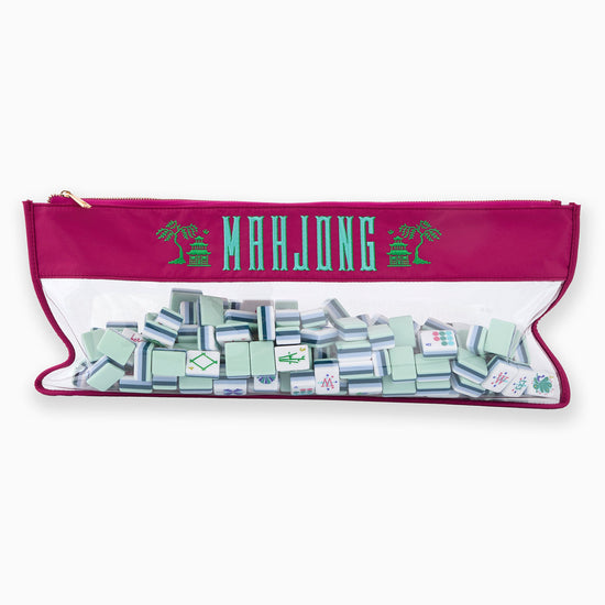 Magenta Pagoda Mahjong Bag - Oh My Mahjong
