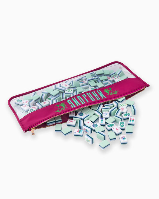Magenta Pagoda Mahjong Bag - Oh My Mahjong