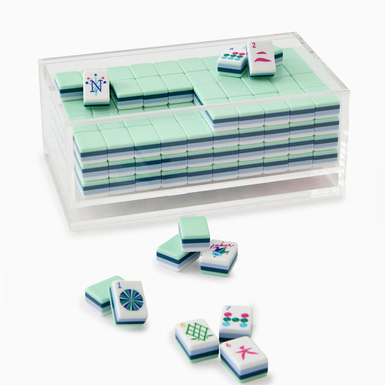 Mahjong Acrylic Box - Clear Lid - Oh My Mahjong