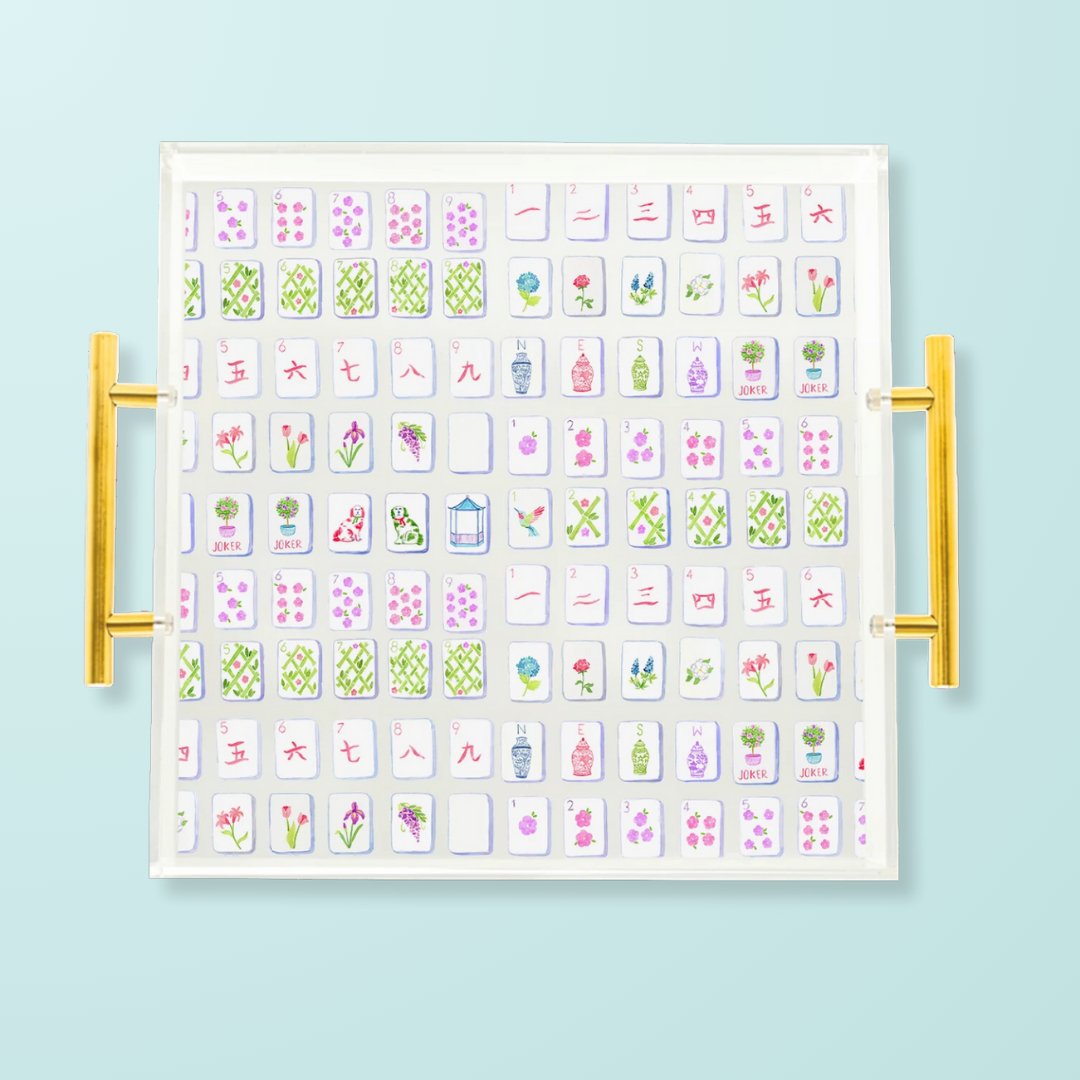 Mahjong Tiles Acrylic Tray - Oh My Mahjong