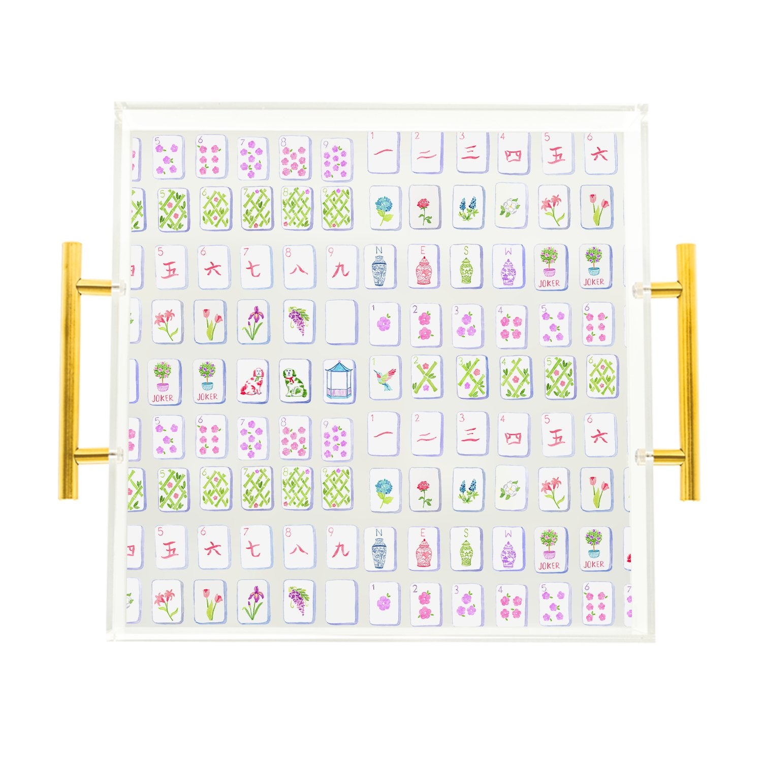 Mahjong Tiles Acrylic Tray - Oh My Mahjong