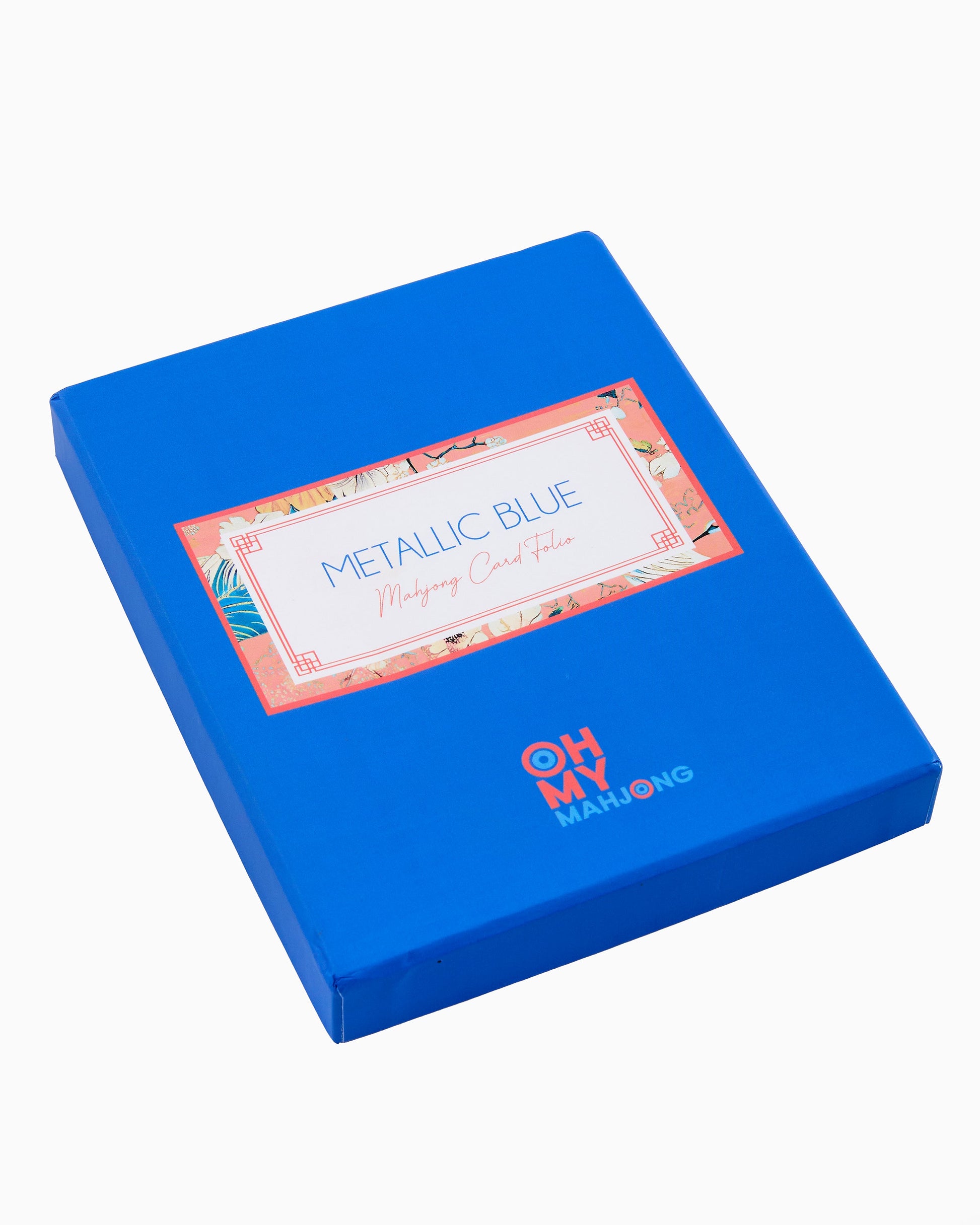 Metallic Blue Mahjong Card Folio - Oh My Mahjong