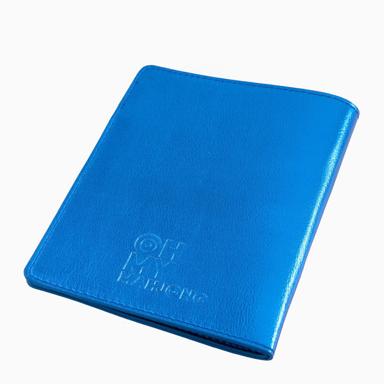 Metallic Blue Mahjong Card Folio - Oh My Mahjong
