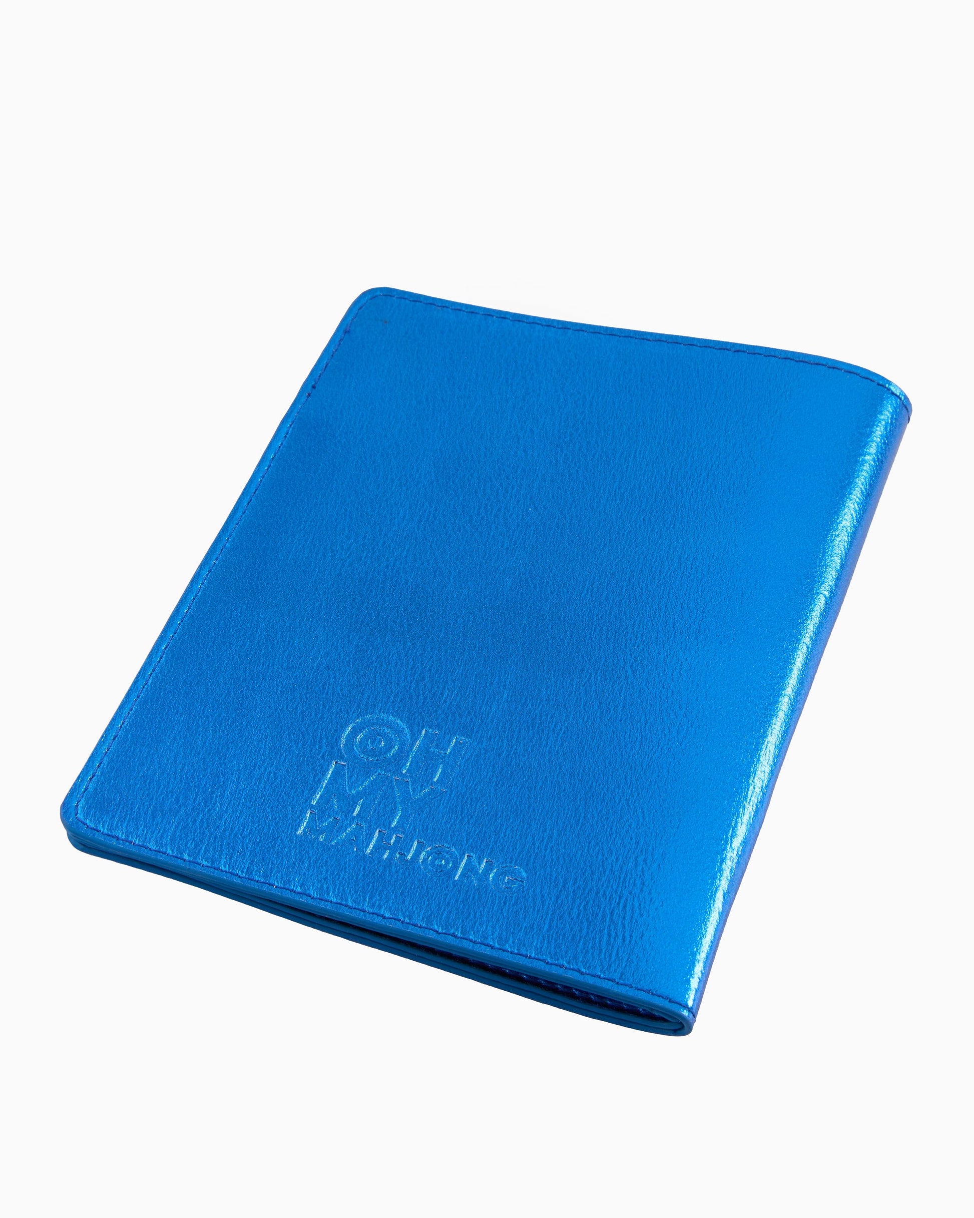 Metallic Blue Mahjong Card Folio - Oh My Mahjong