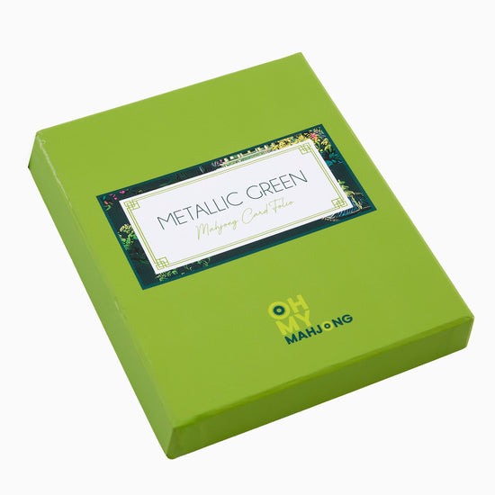 Metallic Green Mahjong Card Folio - Oh My Mahjong