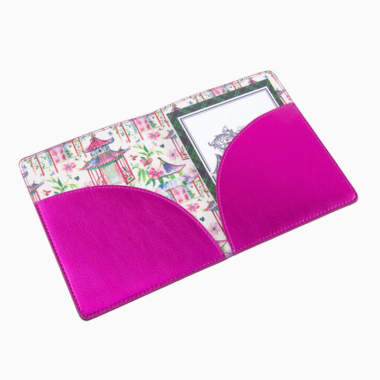 Metallic Hot Pink Mahjong Card Folio - Oh My Mahjong