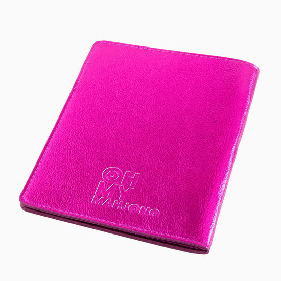 Metallic Hot Pink Mahjong Card Folio - Oh My Mahjong