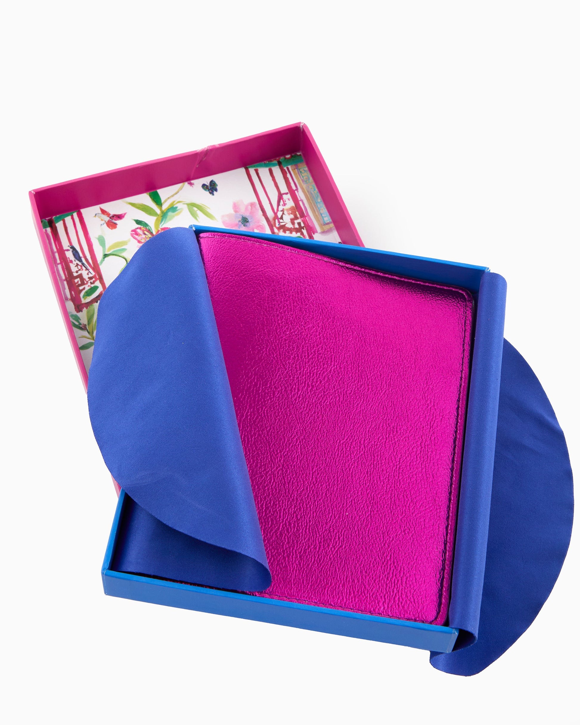 Metallic Hot Pink Mahjong Card Folio - Oh My Mahjong