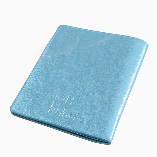 Metallic Light Blue Mahjong Card Folio - Oh My Mahjong