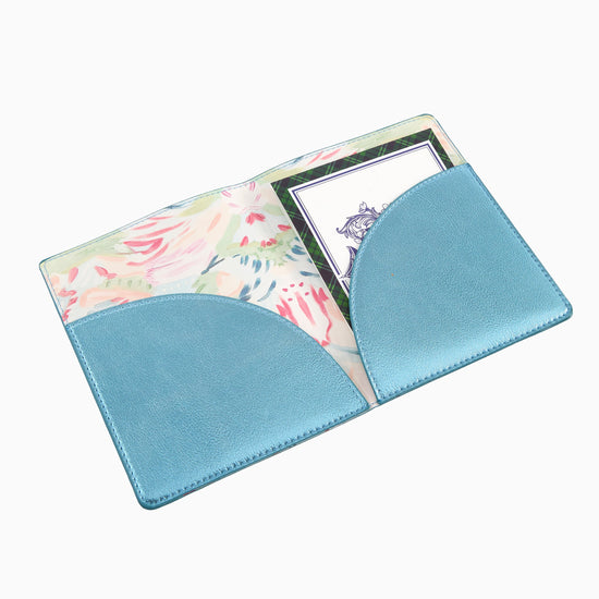 Metallic Light Blue Mahjong Card Folio - Oh My Mahjong