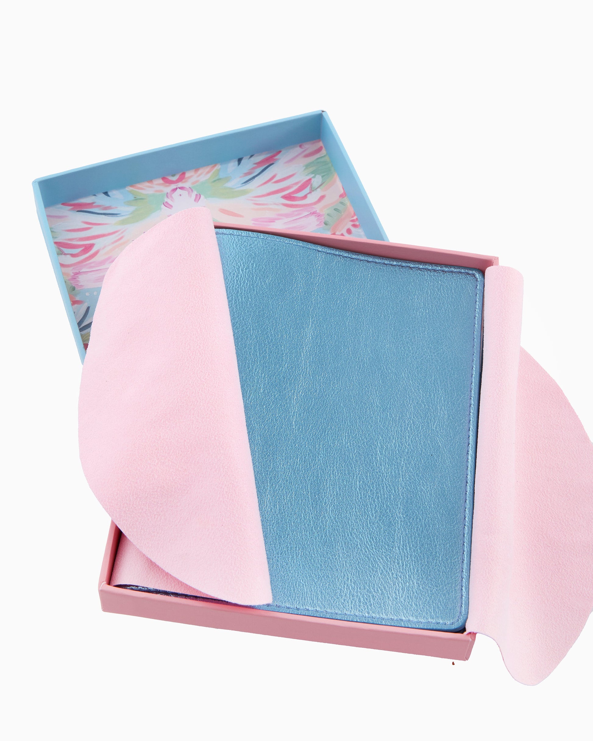 Metallic Light Blue Mahjong Card Folio - Oh My Mahjong