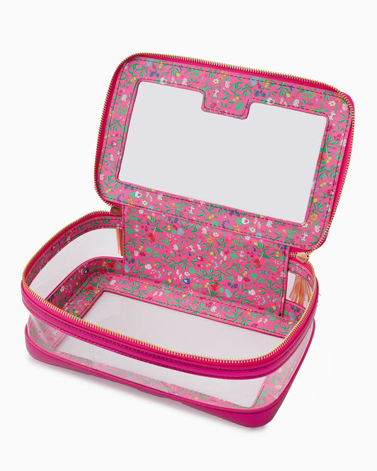 Metallic Pink Tile Storage Bag - Oh My Mahjong