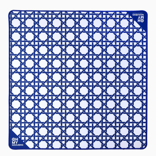 Mini Blue Cane Mat - Oh My Mahjong